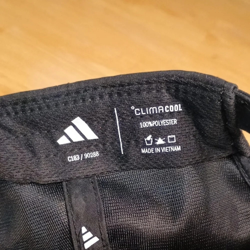 Adidas Black Cap with White Logo